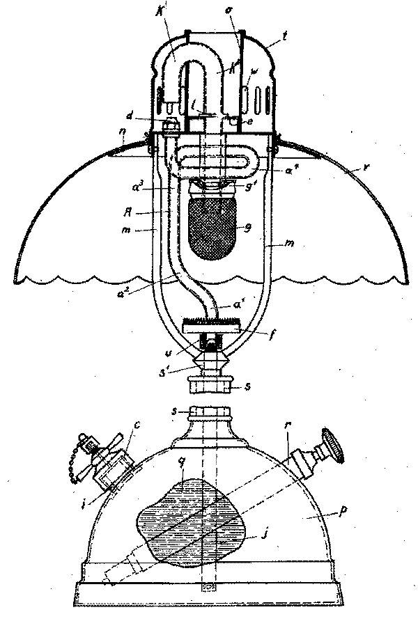 Standard Licht Patent US1658081