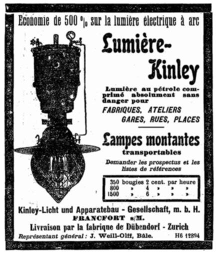 Feuille d'Avis de Neuchatel 1906 Kinley Licht